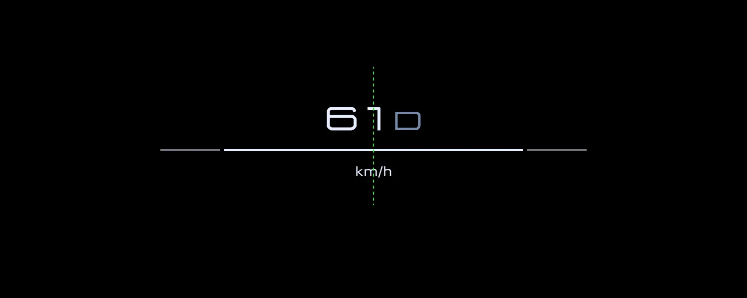 The speed is off-center