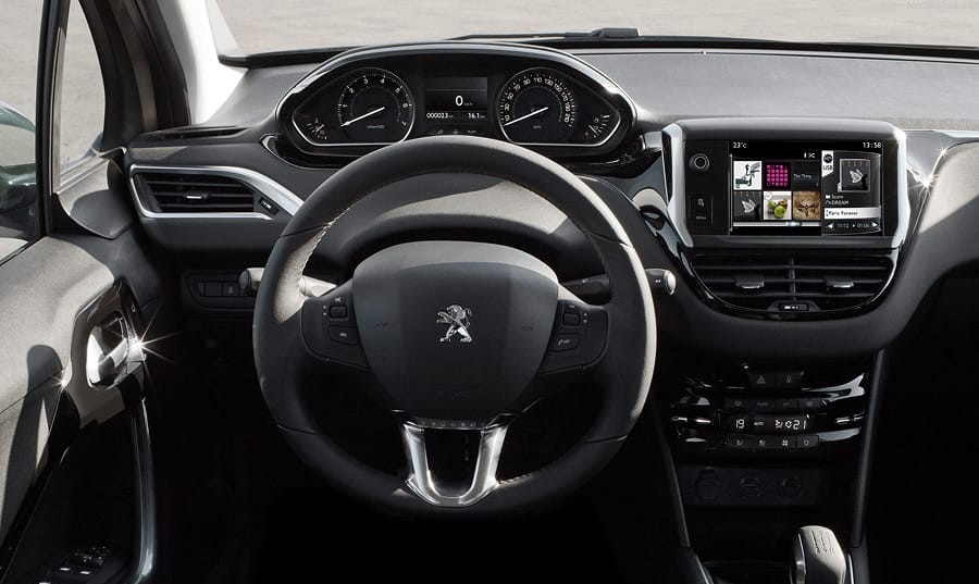 The first generation Peugeot 208 with the I-Cockpit