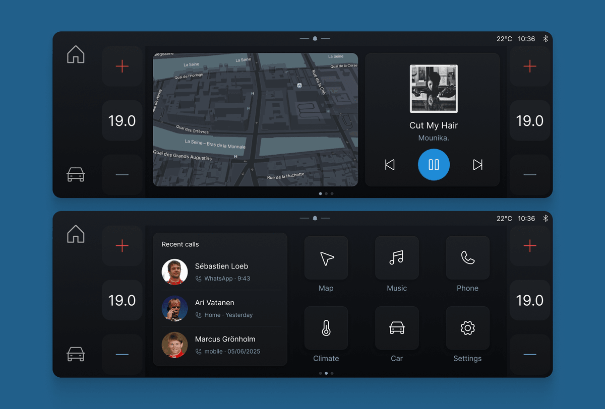 This layout simplifies the architecture greatly
