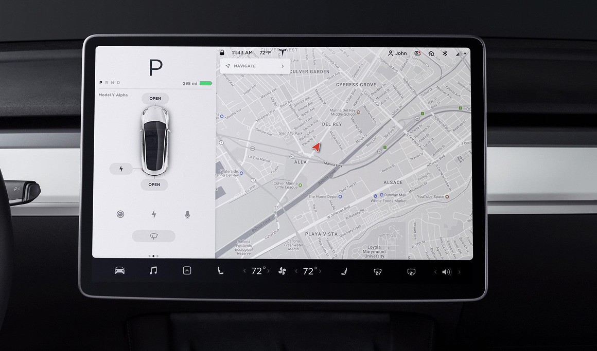 Tesla place the map as the background