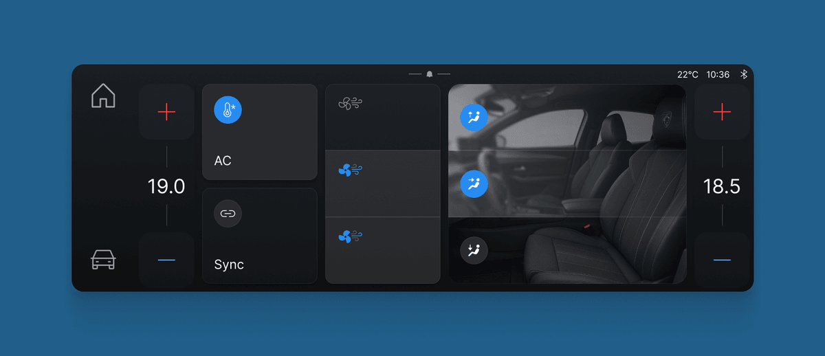 Clearer touch targets simplify the interface